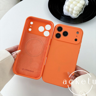 Ốp điện thoại silicon lỏng mới cho iPhone 17, Apple 16 Pro Max có hộp hút từ tính tích hợp, vỏ bảo vệ toàn diện 17 Pro chống rơi 16, cảm giác cao cấp và mềm mại