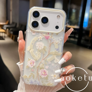 Thích hợp cho vỏ điện thoại iPhone 17, iPhone 16 Pro mờ, 17promax hút từ tính, 15promax bán trong suốt, 13 / 14 / 15 hoa trọn gói chống rơi
