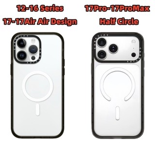 Ốp điện thoại Acrylic chấm đen trắng từ tính cho iPhone 17 Pro Max 17 Air 16 Plus 15 14 13 12 Vỏ bảo vệ chống sốc