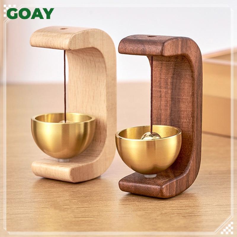 GOAY Chuông cửa tự dính phong cách Nhật Bản / Chuông gió bằng gỗ Dopamine / Chuông va chạm bằng đồng thau từ tính Trang trí cửa nhà VN