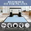 ICUCKO Pilates Reformer Mat, Thảm Pilates lông cừu chống trượt, Máy cải cách Pilates siêu mỏng thấm di động