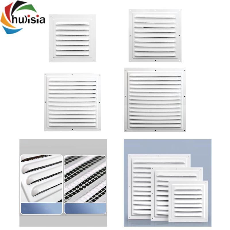 Hợp kim nhôm Lỗ thông hơi Lưới tản nhiệt màu trắng Chống thời tiết Louver Lưới che tường trần RV Garage Camper