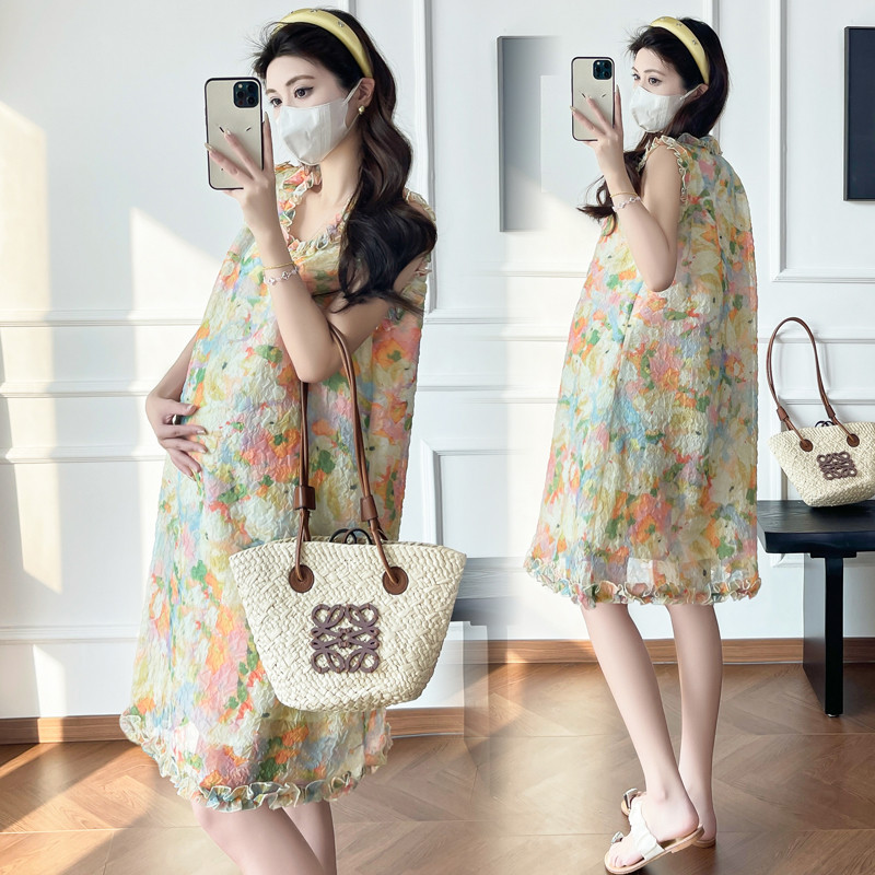Trang phục bà bầu mùa hè kiểu Pháp đẹp dáng ôm hơn