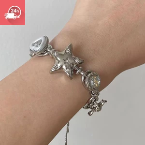 Vòng tay nữ đa năng thời trang và đa năng zircon star heart button