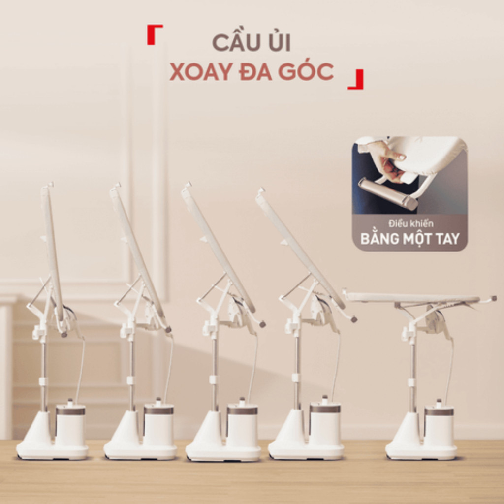 Bàn ủi hơi nước đứng Tefal IXEO Vision QT1811E0 - 5 Góc Ủi Linh Hoạt - Bảo hành chính hãng 24 tháng