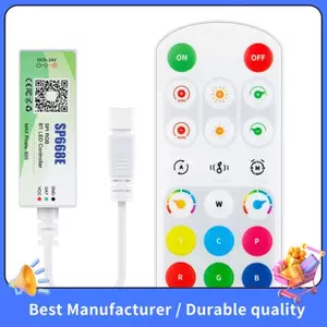 SP668E SPI RGB Bộ Điều Khiển LED 600 IC Hỗ Trợ BT APP 2.4G Điều Khiển Từ Xa Cho WS2811 Cho WS2812B Cho DIY Hiệu Ứng Năng Động Dải Pixel Hệ Thống Ánh Sáng