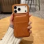 Dành Cho apple 15Promax Ốp Lưng Điện Thoại 15Pro Da Cao Cấp 14p Bao Gồm 13 Vỏ Bảo Vệ plus Khóa Từ Hai Lớp Giá Đỡ Thẻ