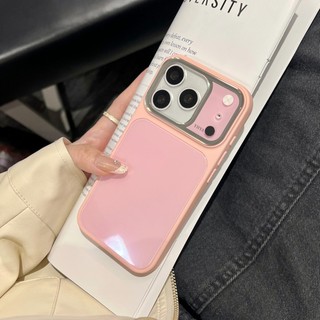 Ốp Điện Thoại Kính Cường Lực Cảm Giác Đá Cam Hàn Quốc Cho iPhone 17Promax 17Pro 16Promax 13 14 15 Pro Max Vỏ Di Động Nữ Chống Sốc