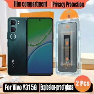 Vivo Y31 5G 1- 2 Chiếc Đơn Giản Dán Kính Cường Lực Chống Gián Điệp Bảo Vệ Màn Hình Riêng Tư Cho Vivo Y31d Y29 Y21d Y28 Y39 Y04 Y19s Y03t Y18 Y03 4G Bảo Vệ Flim