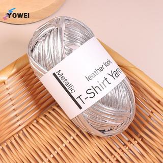 YOWEI 40M / Cuộn Giả Da Sáng Bóng Móc Sợi Vải Đan Sợi DIY Tay Đan Sợi Bóng Cho Túi nket Đệm VN