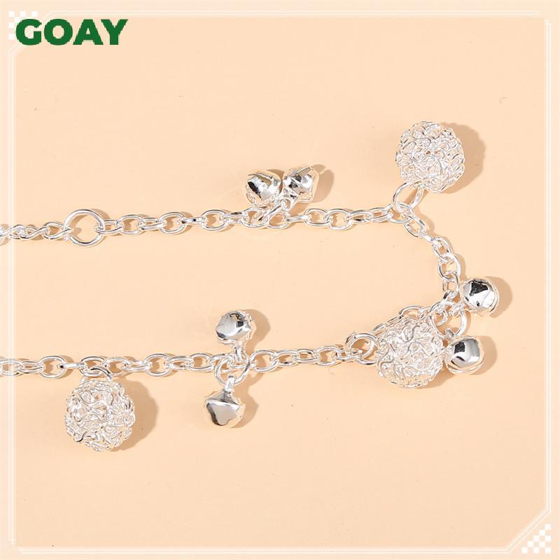 Vòng tay mặt hạt chuông mạ bạc thời trang - Quà tặng xinh xắn dành cho nữ và bé gái