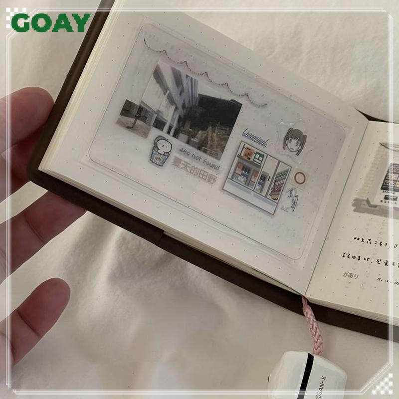 GOAY Sách Thơ Nâu Phong Cách Nhật Bản Ins Niche Đơn Giản Di Động Mini Notebook Nhật Ký VN