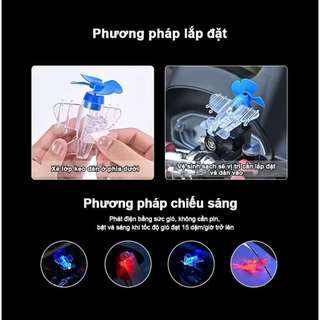 Mô Hình Máy Bay Phát Sáng Dành Cho Xe Máy & Ô Tô, Đồ Trang Trí Nội Thất Xe Độc Đáo, Dễ Lắp Đặt