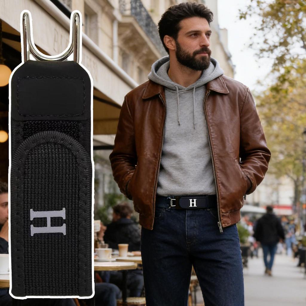 Thắt lưng nam không khóa, co giãn, điều chỉnh, unisex, lười, vô hình ewoekvn