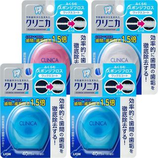 Chỉ Nha Khoa Clinica Advantage Sponge Floss Hương Bạc Hà 4 Cuộn/ Clinica Advantage Sponge Floss Mint 4pcs/ Direct from JAPAN