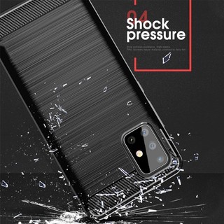 Ốp Silicon Cho Samsung Galaxy A17 A07 A56 A36 A26 A16 A06 A05s A15 A25 A35 A55 A04s A04e A14 A24 A34 A54 A13 A23 A33 A53 A73 A21s A31 A51 A71 Ốp Điện Thoại TPU Mềm Bằng Sợi Carbon