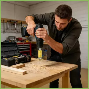 Mũi khoan Countersink Bán tự động 4 cánh Dụng cụ chế biến gỗ 4 miếng Bộ mũi khoan chế biến gỗ cho tủ gelhvn