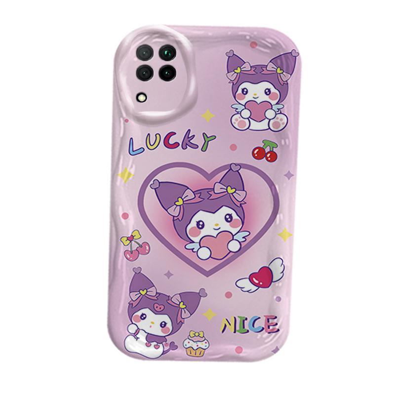 Vỏ Silicon Hoạt Hình Cho Samsung A12 A22 4G M12 3D Thẩm Mỹ TPU Mềm Sanrio Kuromi Cặp Đôi My Melody Vỏ Điện Thoại Chống Sốc