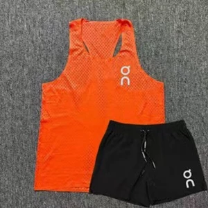 Sports Track and Field Training Set Men's and Women's Marathon Hurdle Running Breathable Mesh Quick Drying Clothes Shorts aeDB