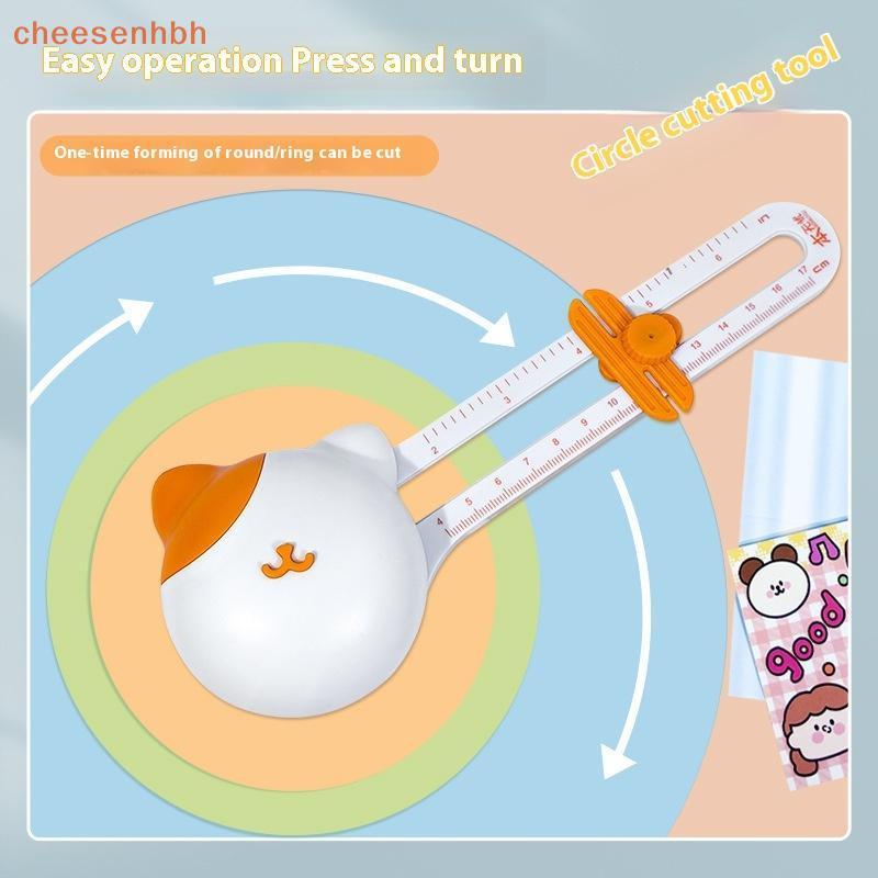Máy cắt vòng tròn chính xác 360 độ Cheehbh - Tông đơ giấy bằng thép không gỉ dành cho đồ thủ công tự làm, sinh viên, Đường kính 3,93 "đến 12,6" VN