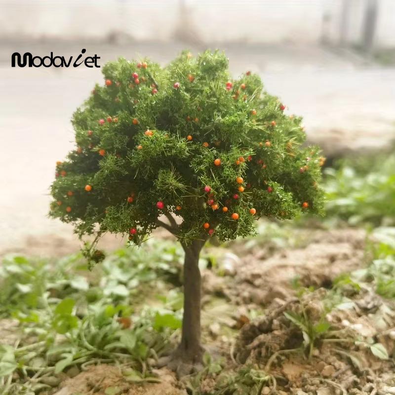 [modavietnamshop] 1 Cái DIY Cây Ăn Quả Thu Nhỏ Trang Trí Cảnh Quan Thu Nhỏ Cát Bàn Xây Dựng Mô Hình Thực Tế Trang Trí Cây Trái Cây Đẹp
