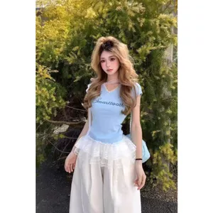 Pure Desire Ren Áo Thun Nữ Mỏng Nhẹ, In Hình Mùa Hè, Phong CáchSlim Fit