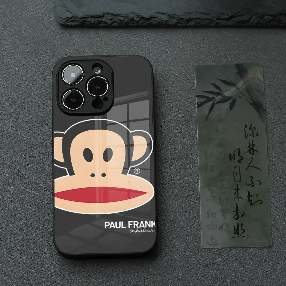 BK-2 P-Paul Ốp Điện Thoại F-Frank Dễ Thương Cho IPhone 17 16 14 Pro 15 13 12 Max 11 XR XS 6 Air 7 8 6s X Luxury Glass Cove
