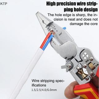 Ktp Kìm thợ điện Kìm tước dây đa năng đa năng 8 trong 1 kìm tước dây điện đo lường chống trượt