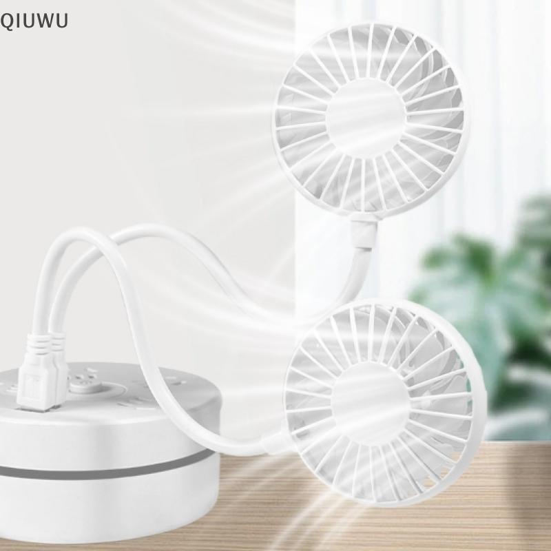 QIUWU 1 Cái Quạt Cắm Mini Không Dây Làm Mát Im Lặng Quạt Cầm Tay Sạc USB Dài Mùa Hè.