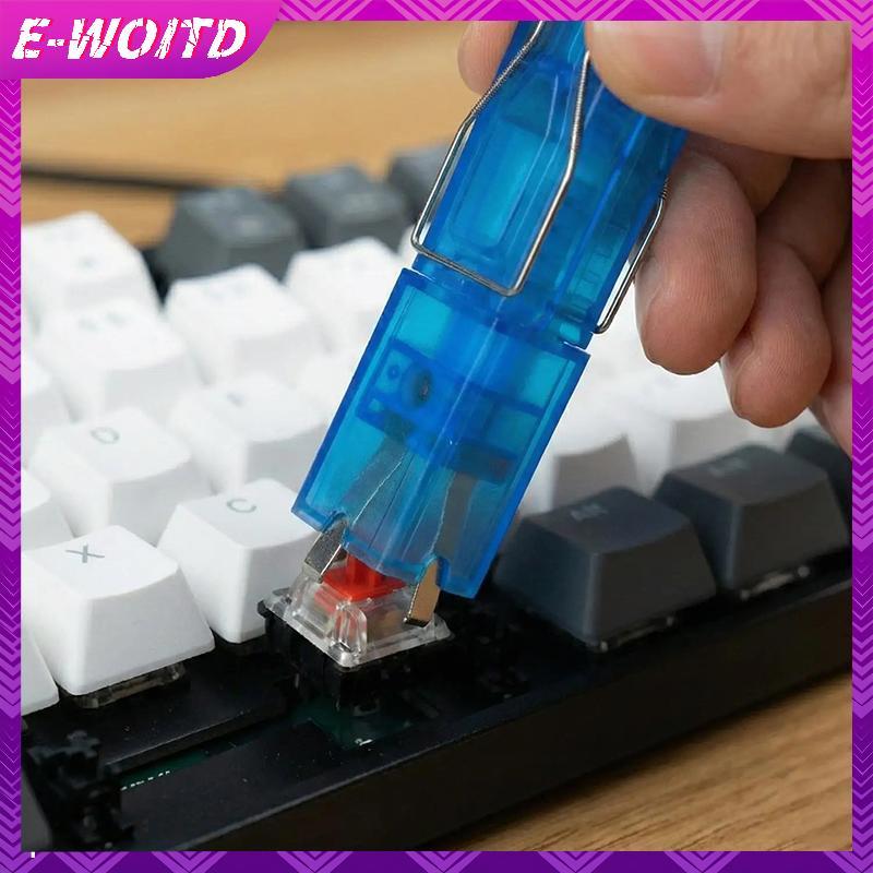 E-WOITD Keycap Puller Tool để loại bỏ công tắc bàn phím cơ 2 trong 1 Keycap và Switch Puller Công cụ làm sạch bền bỉ cho không gian làm việc chơi game E-WOITD