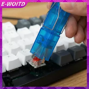 E-WOITD Keycap Puller Tool để loại bỏ công tắc bàn phím cơ 2 trong 1 Keycap và Switch Puller Công cụ làm sạch bền bỉ cho không gian làm việc chơi game E-WOITD