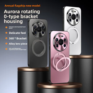 Ốp Điện Thoại Cho Huawei Mate 80 Pro Max / Mate 40 50 60 70 Pro Plus 70 Air Từ Mạ Điện Matte Vỏ Kim Loại 360 Vô Hình Giá Đỡ Ống Kính Bảo Vệ
