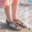 2026 Giày Sandal Bohemian Nữ Khóa Gỗ Kim Cương Giả Chiều Gió Phẳng Mũi Tròn Mở Mũi Sandal Đi Biển NK5E