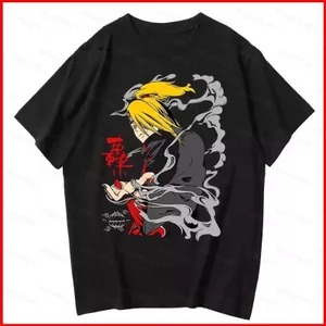 Áo thun nam Naruto Deidara Akatsuki, chất liệu cotton dày 220g, phù hợp mặc mùa hè