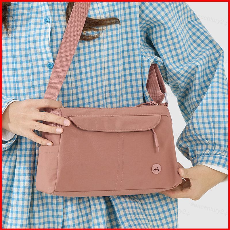 GC2 Phong Cách Hàn Quốc Retro Túi Đeo Vai Đơn Phong Cách Nhẹ Túi Nylon Thường Ngày Màu Trơn CG2