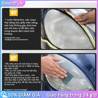 Sản phẩm bảo dưỡng đèn pha xe hơi - Tẩy ố vàng, loại bỏ cặn canxi, không cần đánh bóng, tạo lớp phủ bảo vệ trong suốt
