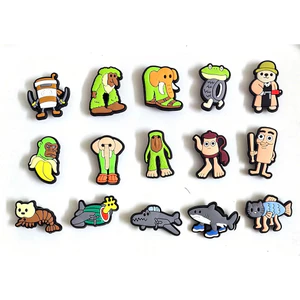 Charm gắn dép dẻo Brain Rot - Tung tung tung xahur dẻo Version 2- Bộ 15 chi tiết