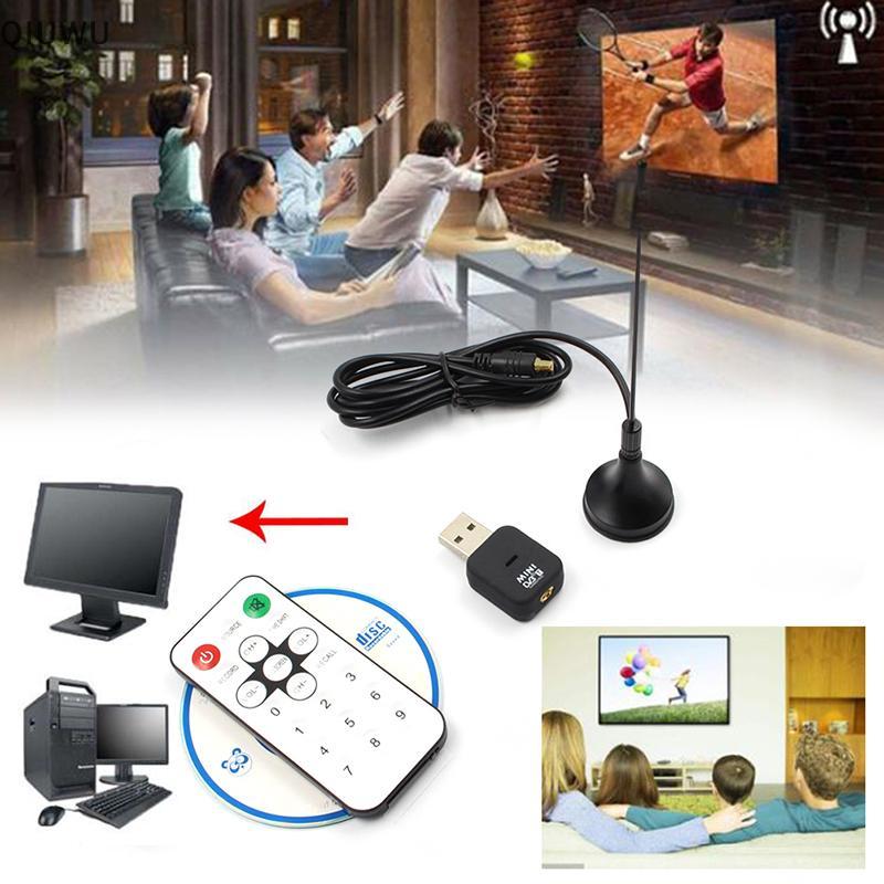 QIUWU Digital DVB-T2 / T DVB-C USB 2.0 Bộ thu tín hiệu TV có điều khiển từ xa.