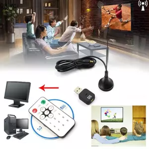 QIUWU Digital DVB-T2 / T DVB-C USB 2.0 Bộ thu tín hiệu TV có điều khiển từ xa.