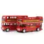 1 Cái Kim Loại Kéo Ba Mô Phỏng Trang Trí Đồ Chơi Ô Tô 1: 64 Vintage Anh Châu Âu Đôi Hươu Xe Buýt Diecast Hợp Kim Xe Mô Hình Đồ Chơi Trẻ Em Cổ [Mới]