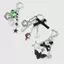 Mặt dây chuyền móc khóa hình nhện tình yêu Gothic đơn giản thời trang dành cho nữ Cô gái Phụ kiện trang trí Bapa tinh tế Quà tặng [mới]