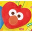 Hàng có sẵn Đồ chơi viên nang QUALAI Nhật Bản Sesame Street Nhân vật hoạt hình Mặt dây chuyền gương hình trái tim Mắt to D5PL