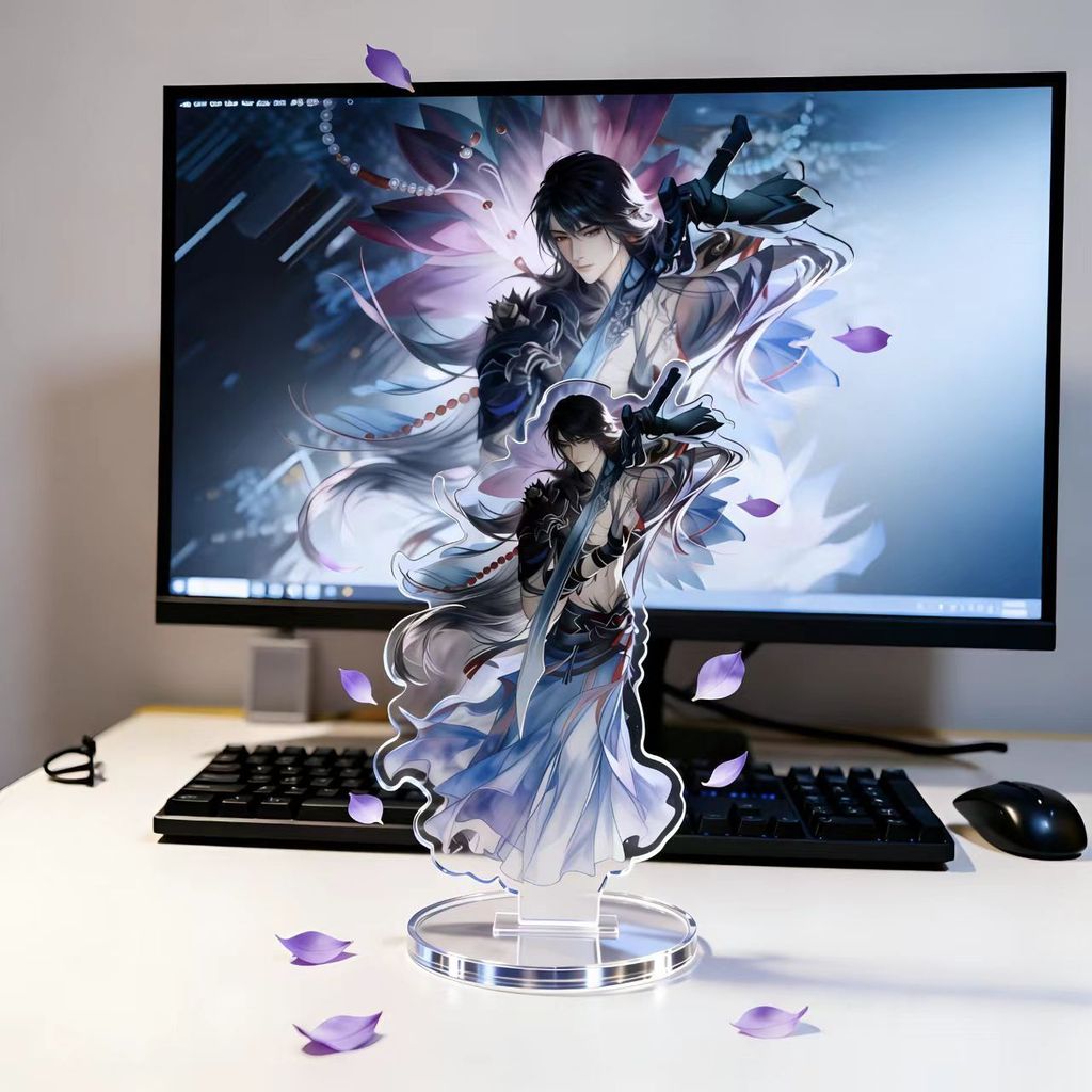SQ11 LOVE AND DEEPSPACE Caleb Tấm Đứng Acrylic Tấm Đứng Ký Hiệu Anime Để Bàn Trang Trí
