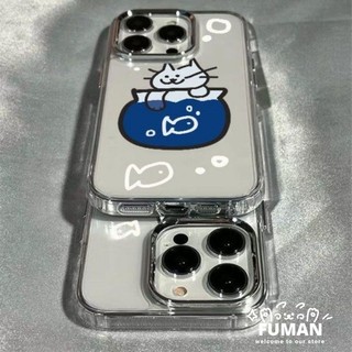 Ốp Điện Thoại Mạ Cá Mèo Dễ Thương Cho iPhone 17 Pro Max Air 16E 16 Pro Max 15 14 Plus 13 12 Mini 11 Pro Max X XR XS Max 8 7 6 6s Plus SE2 SE3 Phim Hoạt Hình Trong Suốt Vỏ Mềm Nắp lưng