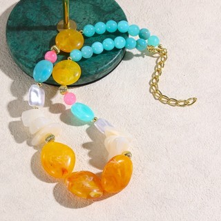 1 chiếc Vòng cổ hạt Acrylic phong cách Bohemian đa năng