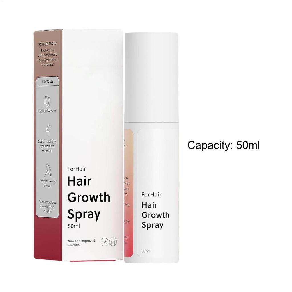 Hair Growth Oil Spray 50ml Hair Growth Scalp Spray Fast-Absorbing Oil Non-Greasy Mist for Thicker Fuller Density ewoekvn