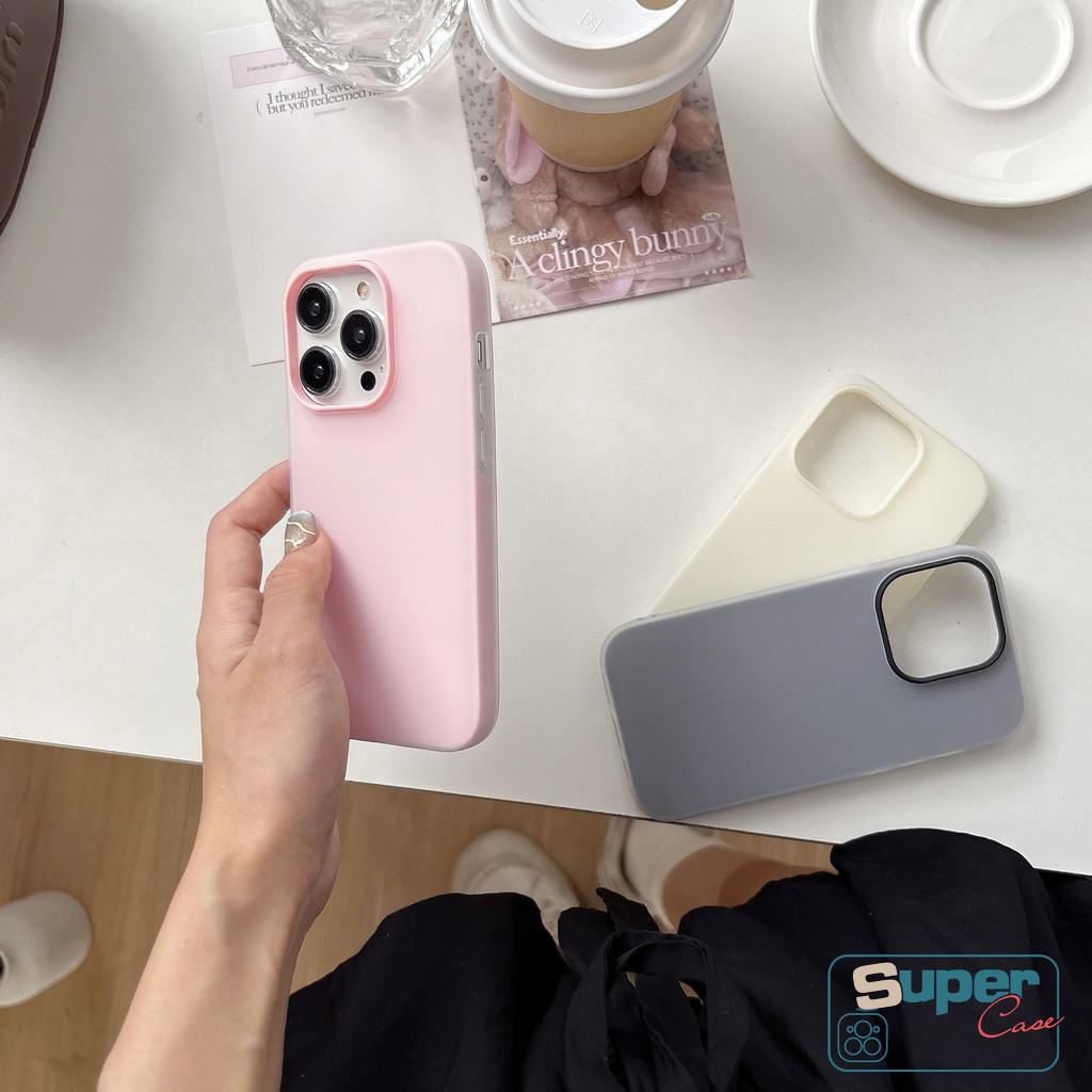 Ốp Lưng Vivo Y29 Y21D Y100 Y04 Y04S Y19S GT Y02 Y31 Y18E Y02T Y28s Y15s Y18s Y02A Y01 Y17 Y18 Y03 Y16s Y03T V29Pro Y21 Y16 Y28 Thời Trang Đơn Giản Nhiều Màu Sắc Silicon Mới 2 in1 Bao