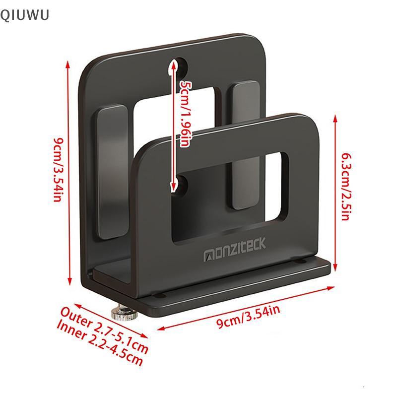 QIUWU 1 Cái Giá đỡ treo tường nhỏ có thể điều chỉnh cho bộ định tuyến, Modem, hộp TV và máy nghe nhạc.
