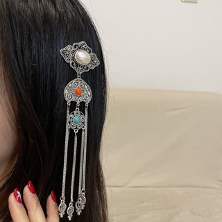Phụ kiện tóc tua rua giả bạc phong cách dân tộc retro, phù hợp xu hướng thời trang hiện đại JT09