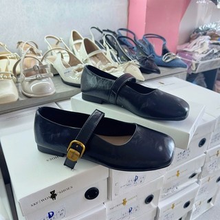 Bệt Mũi Vuông Quai Khóa Hàng Nhập QC Fullbox Mieo Shoes B854 B855